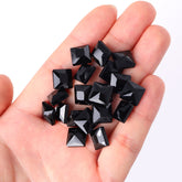 Jet Princess Square Shape High Quality Glass Pointed Back Fancy Rhinestones WholesaleRhinestone